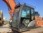 Up close cab of used Hitachi Excavator,Used Excavator in yard,Used Hitachi,Side of used Hitachi,Used Excavator ready to go,Front of used Excavator